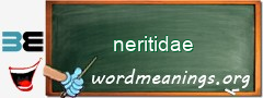 WordMeaning blackboard for neritidae